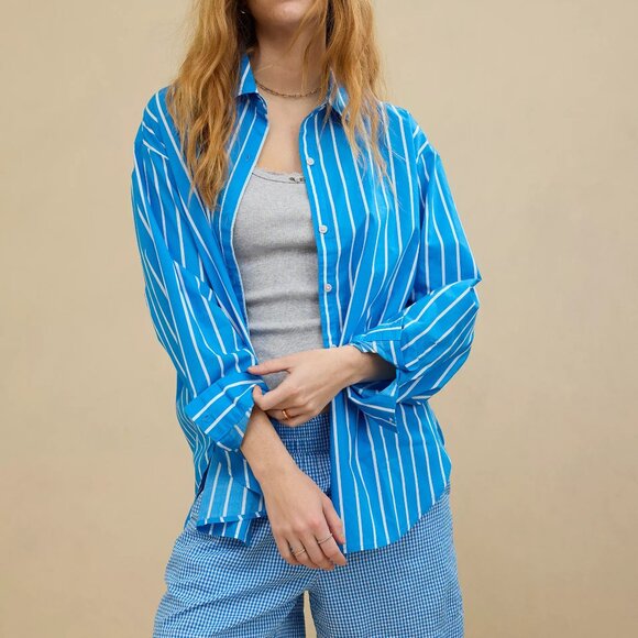 Good Day Cover Up Button Down Shirt - Picture 1 of 6